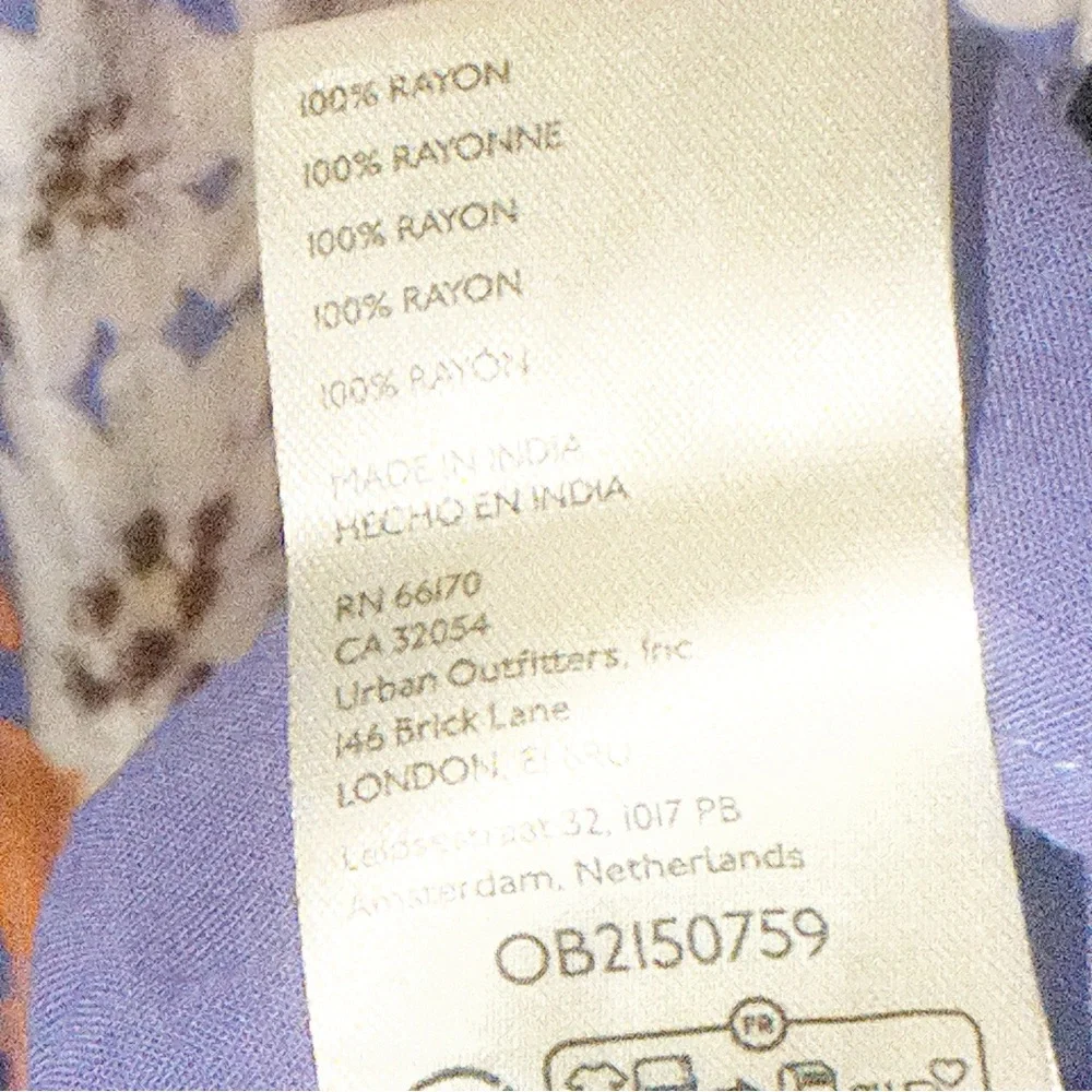 Free People Size Medium Sugar Crush‎ Mini Dress Cobalt Combo Floral - Picture 6 of 7